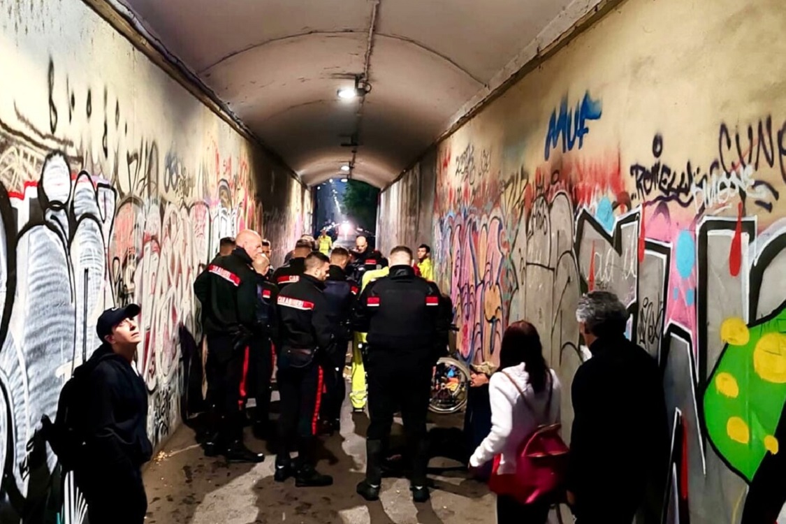 Lacarabinieri tunnel aggressione